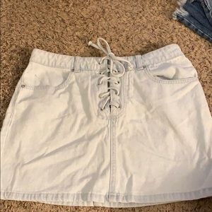 Light Wash Jean Skirt